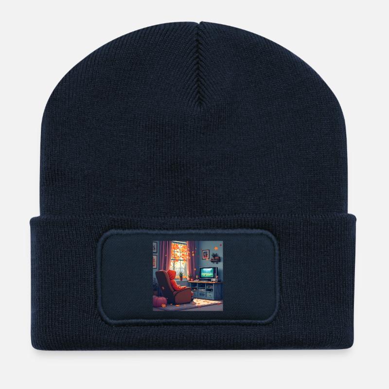 Fall Into Gaming - Recycled Patch Beanie - french navy