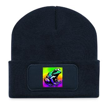 frog - Recycled Patch Beanie - french navy - Front