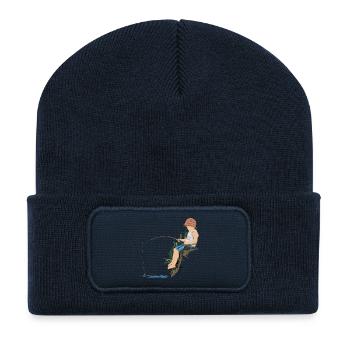 Angler - Recycelte Patch Beanie - French Navy - Vorne