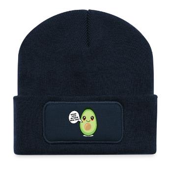 BONNE CHANCE NOUVEL EMPLOI AVOCAT - Beanie recyclé à patch - bleu marine - Devant