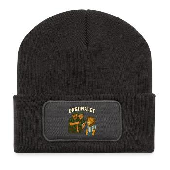 L’original Les Fous de la Ville - Beanie recyclé à patch - charbon - Devant