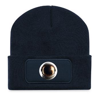 Astronautenhelm im Sonnenlicht - Recycelte Patch Beanie - French Navy - Vorne