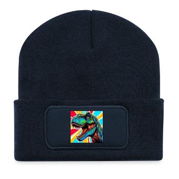 dinosaur - Recycled Patch Beanie - french navy - Front