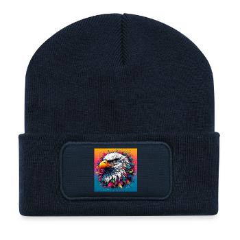 eagle - Recycled Patch Beanie - french navy - Front