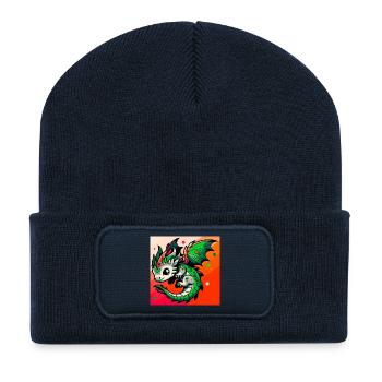 dragon - Recycled Patch Beanie - french navy - Front