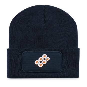 Amateur de sushis - Beanie recyclé à patch - bleu marine - Devant