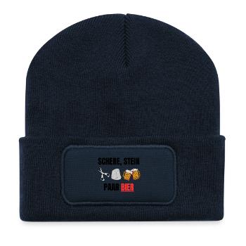 blockedName - Recycelte Patch Beanie - French Navy - Vorne
