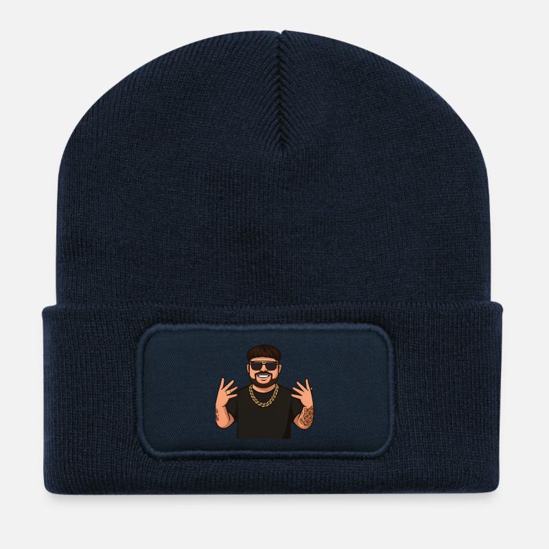 Ibiza Final Vibes – Édition Fête - Beanie recyclé à patch - bleu marine