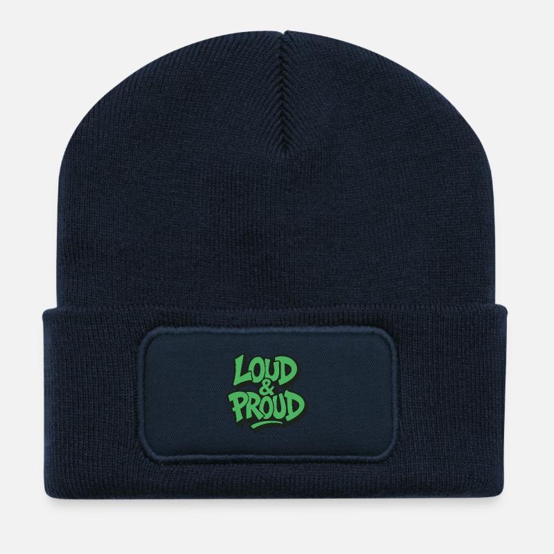 Laut & Stolz - Recycelte Patch Beanie - French Navy