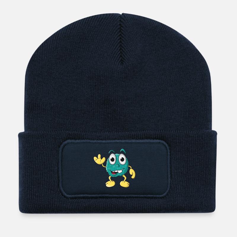 Funny Monster - Recycled Patch Beanie - french navy