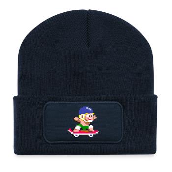 Wonder Boy - Recycled Patch Beanie - french navy - Front