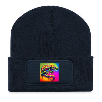 Gecko - Recycled Patch Beanie - french navy - Front