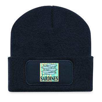 CANNED SARDINES FISH - Recycled Patch Beanie - french navy - Front