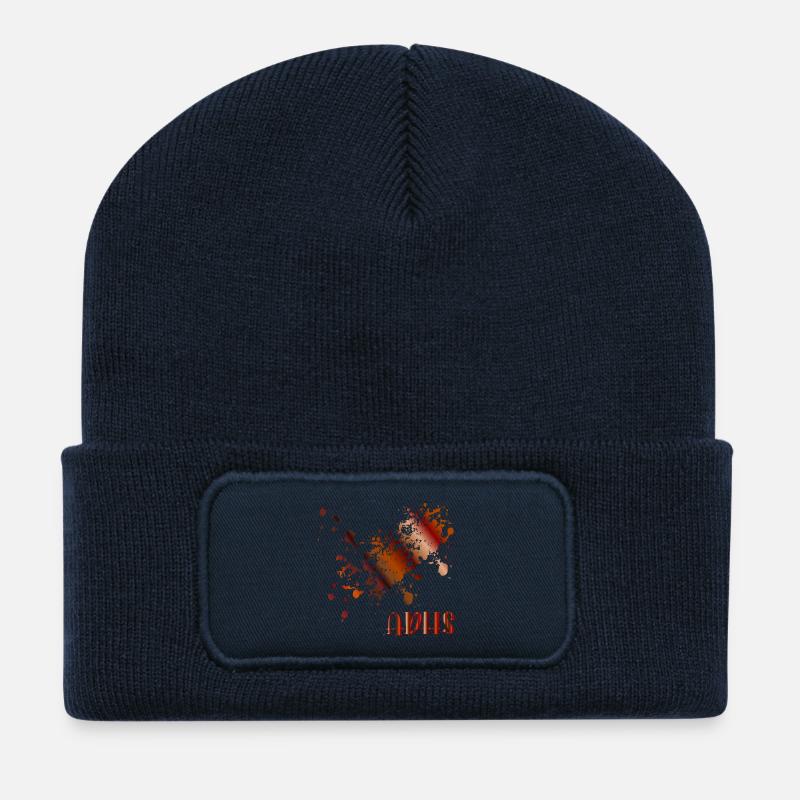 ADHS - FLECKEN CHAOS - Recycelte Patch Beanie - French Navy