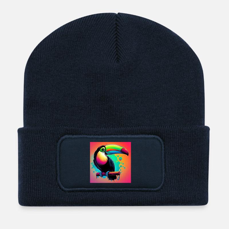 toucan - Recycled Patch Beanie - french navy