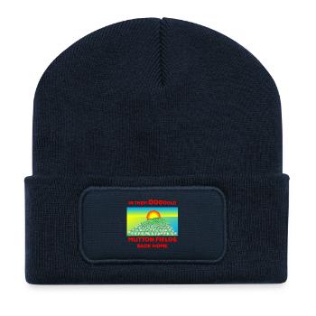 Mutton Fields - Recycled Patch Beanie - french navy - Front