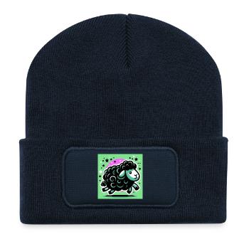 Black Sheep - Recycled Patch Beanie - french navy - Front
