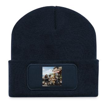 Die Kollektionen des LC Banana Shirts - Recycelte Patch Beanie - French Navy - Vorne