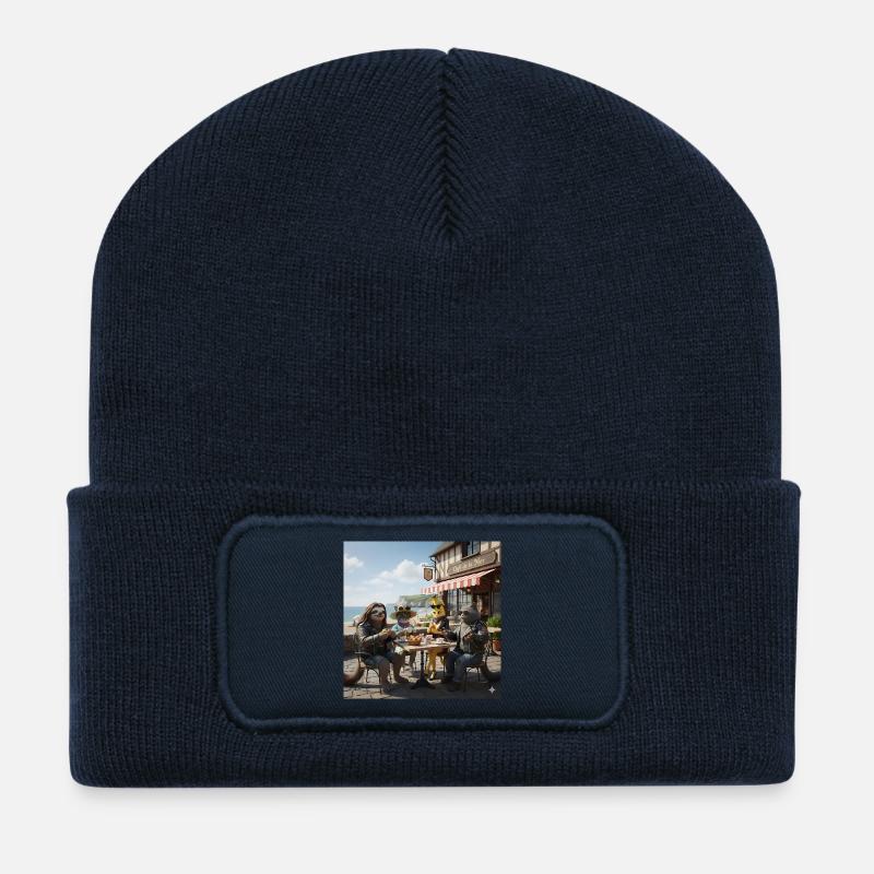 LC Banana shirt's collections - Recycled Patch Beanie - french navy