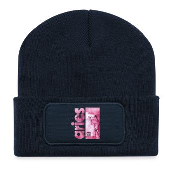 Zodiac sign Aries - Recycled Patch Beanie - french navy - Front