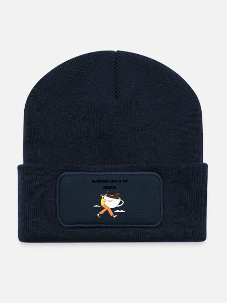 Express-Kaffee für jeden Anlass - Recycelte Patch Beanie - French Navy