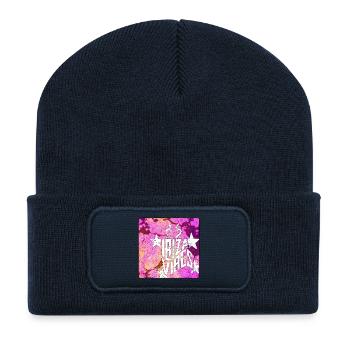 Ibiza Vibes Design - Beanie recyclé à patch - bleu marine - Devant