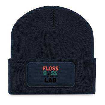 Technicien de laboratoire dentaire Art - Beanie recyclé à patch - bleu marine - Devant