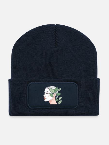 Nature is a state of mind - Recycled Patch Beanie - french navy