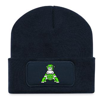 2 Friends Turtle Snail Riding Team Crew - Recycled Patch Beanie - french navy - Front