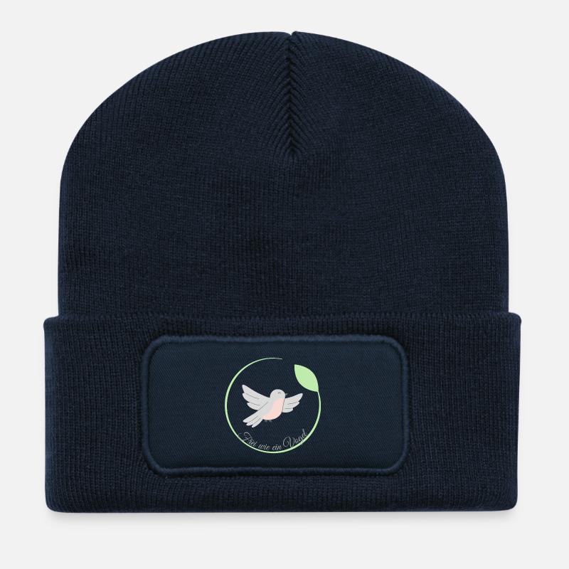 Free as a bird - Recycled Patch Beanie - french navy