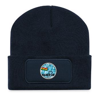 Waiting in Vain - reggae - Recycled Patch Beanie - french navy - Front