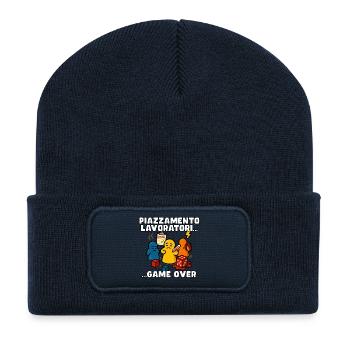 Worker Placement: End of Game - Recycled Patch Beanie - french navy - Front