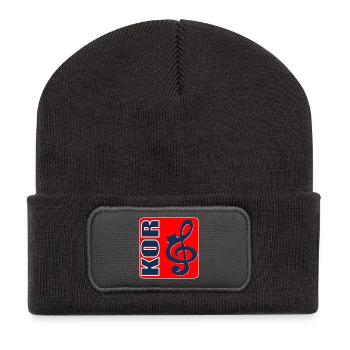 Chœur des chats - Beanie recyclé à patch - charbon - Devant