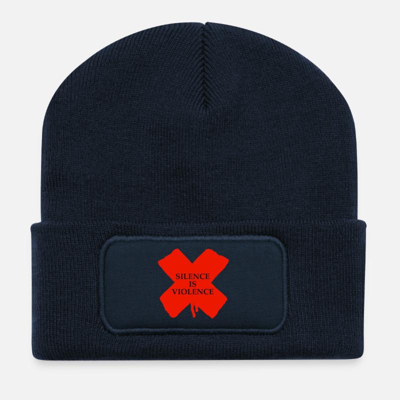 Silence is Violence - Recycelte Patch Beanie - French Navy