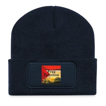 Palestine - Recycled Patch Beanie - french navy - Front