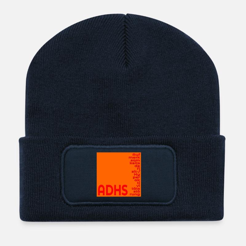 ADHD'S FOCUS CONCENTRATION - Recycled Patch Beanie - french navy