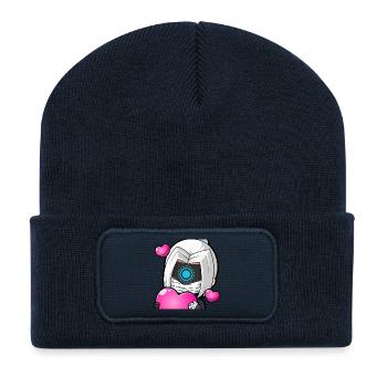 Cyber Ninja Heart Love - Recycled Patch Beanie - french navy - Front