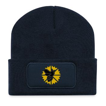 Sun Bee Graphic - Recycled Patch Beanie - french navy - Front