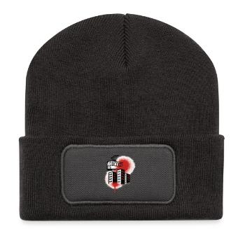 Graffiti tram over the city - Recycled Patch Beanie - dark grey - Front