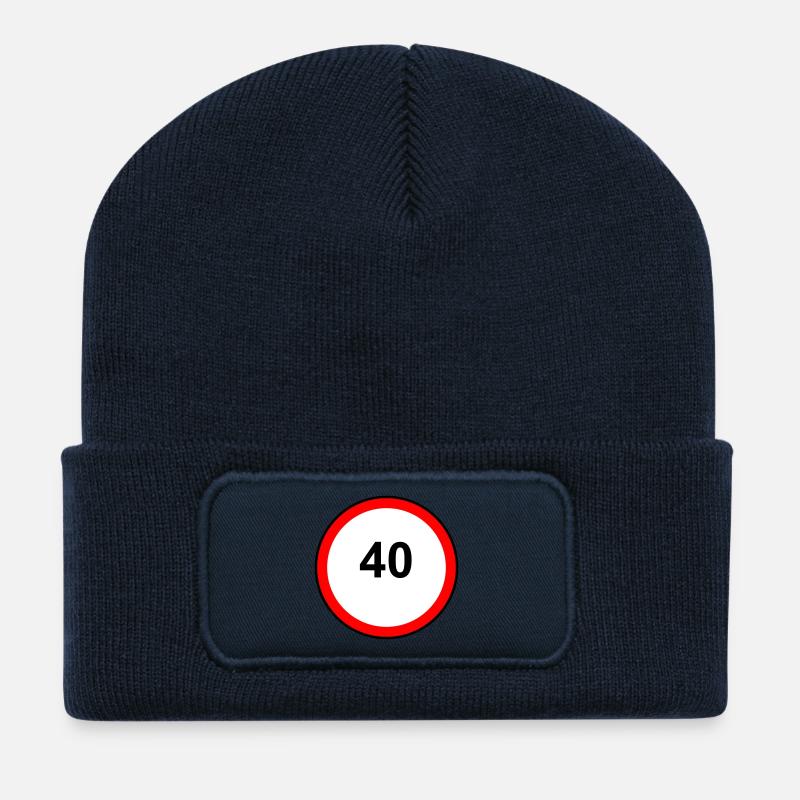 40sCircle Signet - Recycled Patch Beanie - french navy