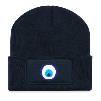 Mediterranean Mystic Eye - Recycled Patch Beanie - french navy - Front