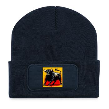 Stier - Recycelte Patch Beanie - French Navy - Vorne