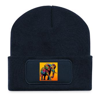 elephant - Recycled Patch Beanie - french navy - Front
