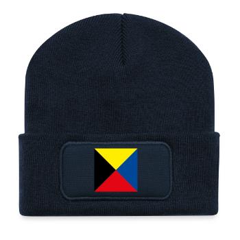 I_Require_A_Tug_Flag - Recycled Patch Beanie - french navy - Front