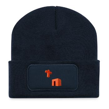 Crucifix Kaaba - Recycled Patch Beanie - french navy - Front