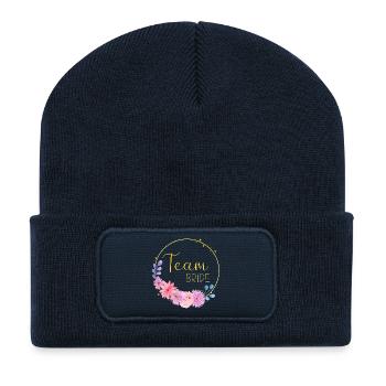 Team Bride - Recycelte Patch Beanie - French Navy - Vorne