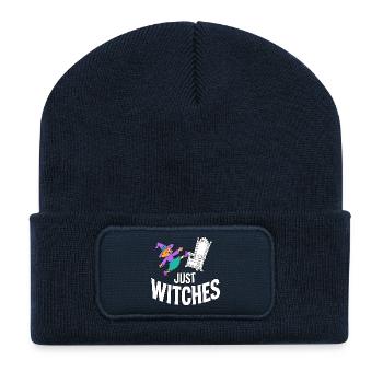 Juste des sorcières Sorcières Pouvoir Halloween - Beanie recyclé à patch - bleu marine - Devant