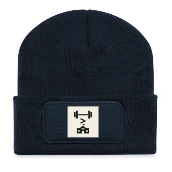 Strength Over School Emblem - Recycled Patch Beanie - french navy - Front
