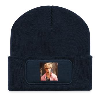 Pastel portrait in surfer look - Recycled Patch Beanie - french navy - Front