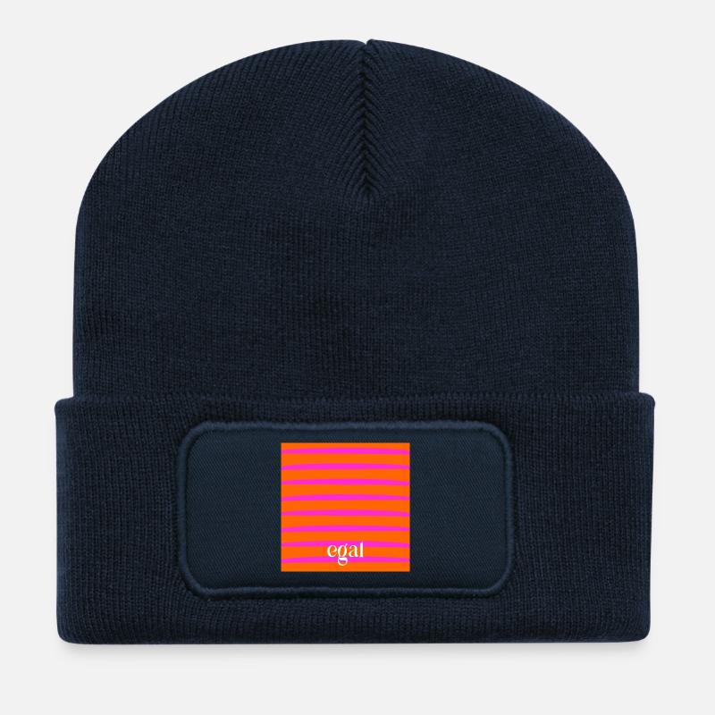 GLEICHGÜLTIGKEIT EGAL - Recycelte Patch Beanie - French Navy